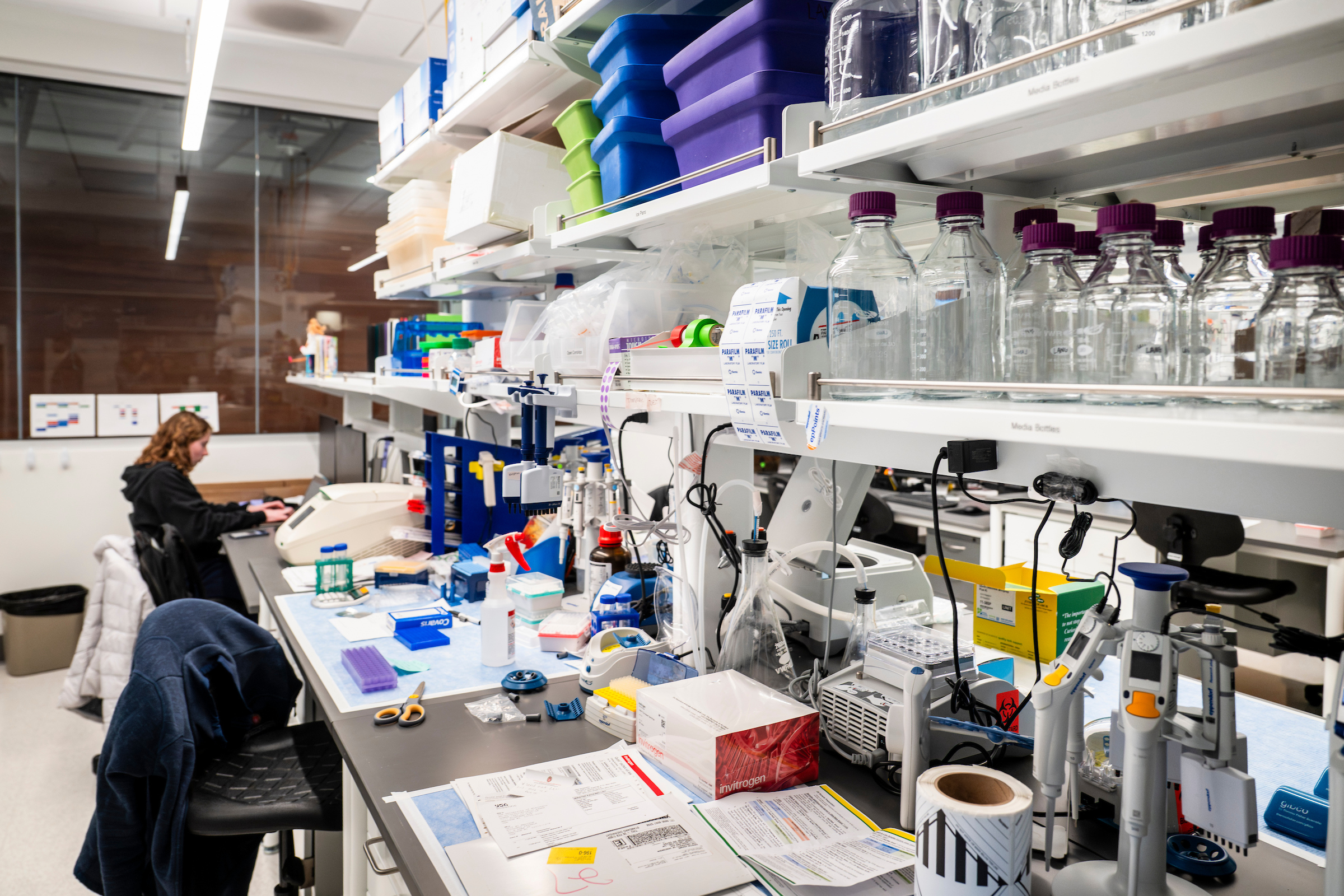 A lab in the the Wisconsin Institutes for Medical Research (WIMR )